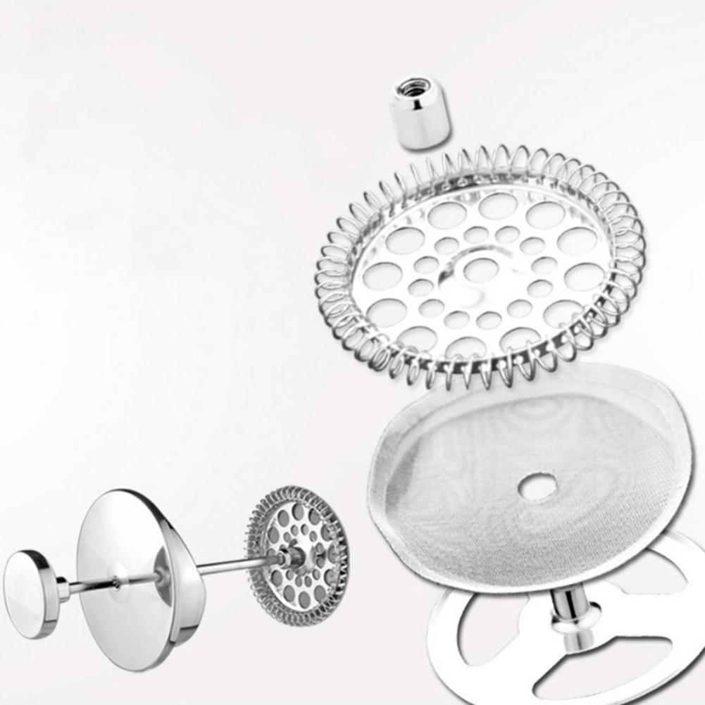 3Pcs Rvs Koffie Filter Afneembare Koffie Pot Mesh Herbruikbare Koffie Filter Voor Franse Pers Koffie Thee Maker Filters