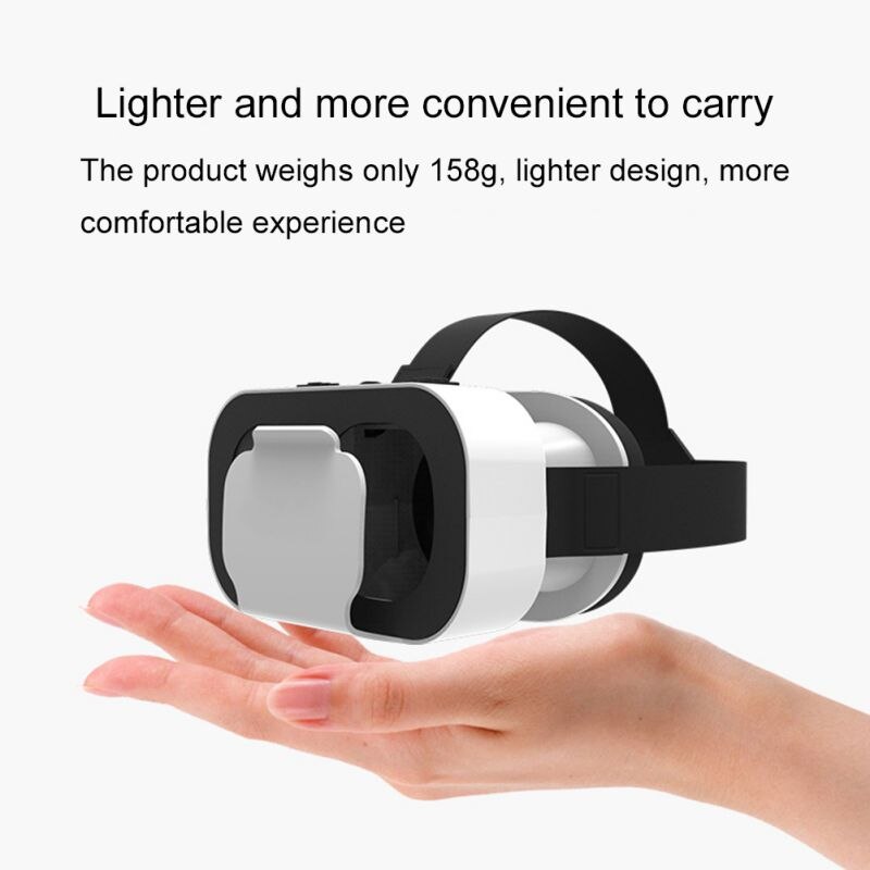 Vr virtual reality 3d glasögon box stereo vr kartong 5th generation huvudmonterade virtual reality glasögon hög