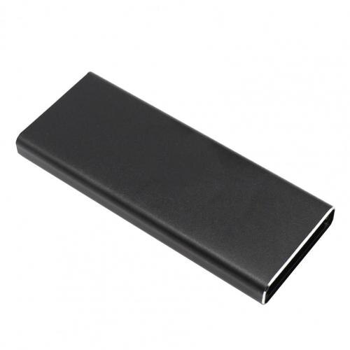 External Hard Drive Case 6Gbps USB 3.0 to M.2 NGFF SSD Mobile Hard Disk Box External Enclosure Container: Black