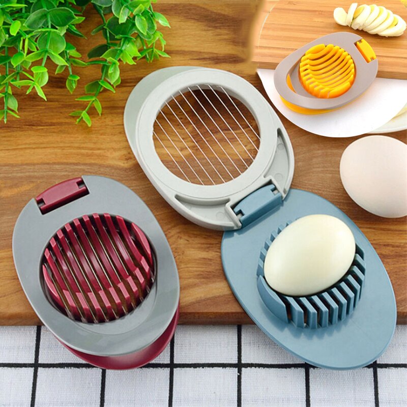 Multifunction Egg Slicers Section Cutter Divider Plastic Egg Splitter Cut Egg Device Kitchen Egg Tools