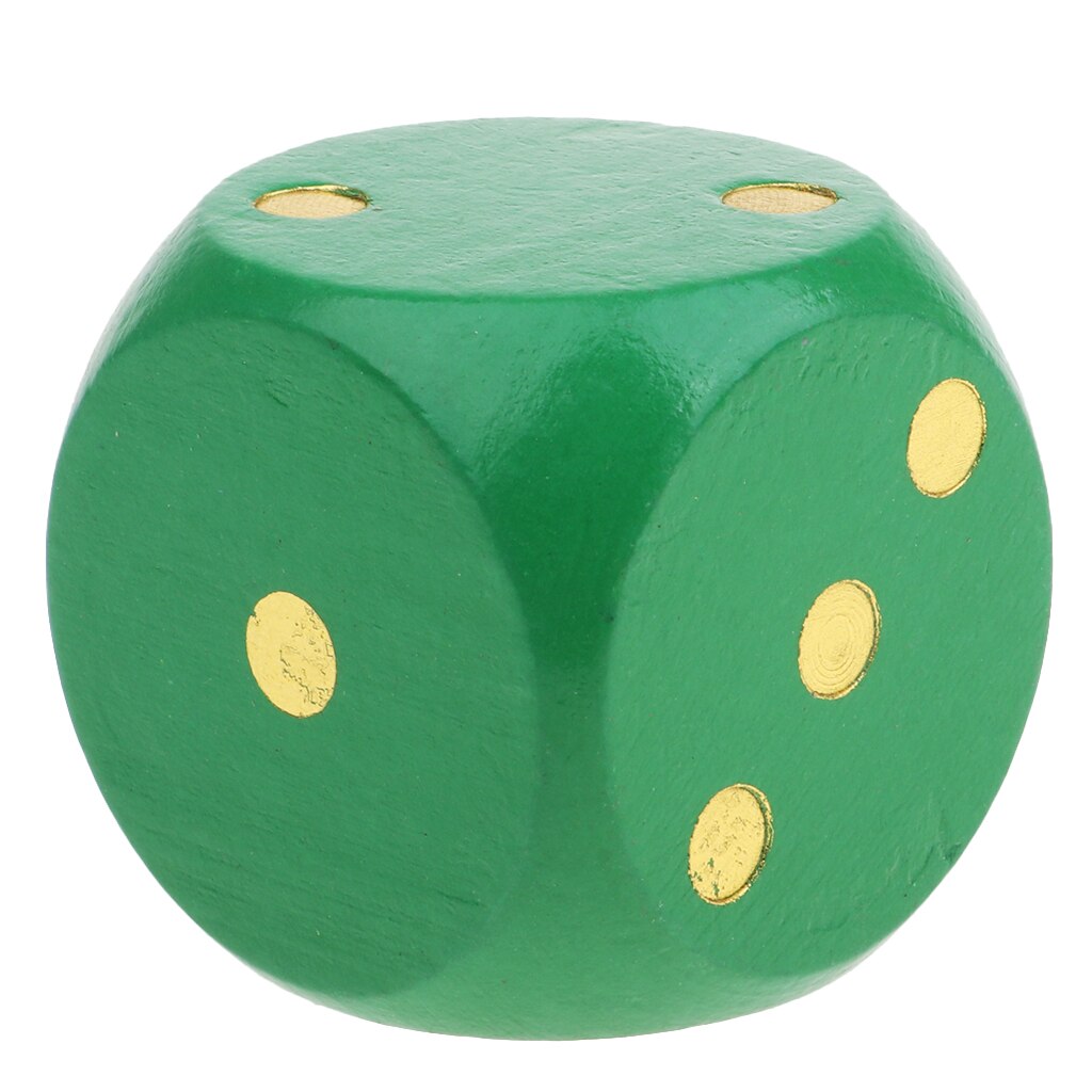 Dés en bois Extra Large avec coin arrondi D6 dés à Six côtés 5cm pour donjons Dragons MTG RPG Camping en plein air Parties barbecue