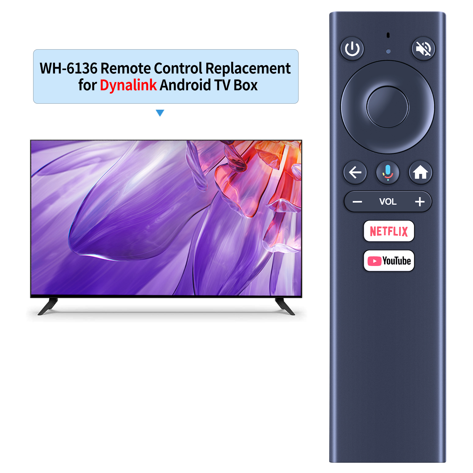 Remote control for Dynalink Android TV Box WH-6136
