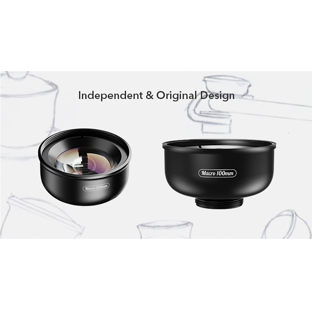 Apexel 100mm sata mikrolinssi hd -yleiskäyttöinen matkapuhelimen linssi 28#