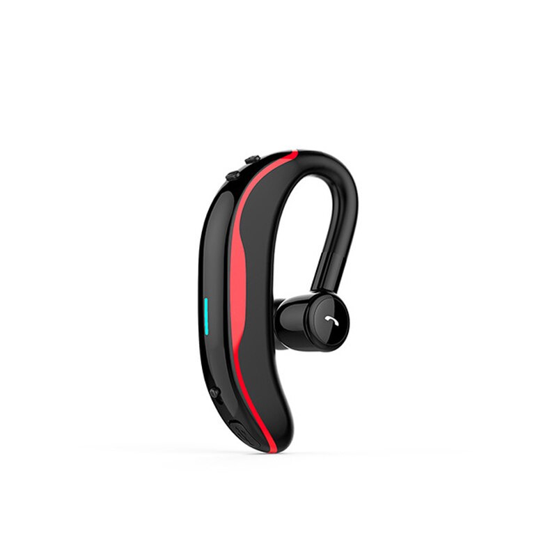 Wireless Bluetooth Earphones Stereo Headset 170mAh Single Handsfree with Microphone Business Bluetooth Headphones For Driving: Red