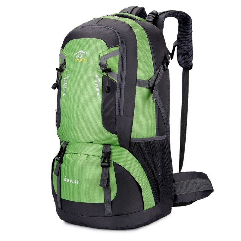 45 l grande capacidade homens mochila casal casual ao ar livre saco de escalada senhora saco de esportes masculino mochila de viagem adolescente saco de escola preto: green / 25 L