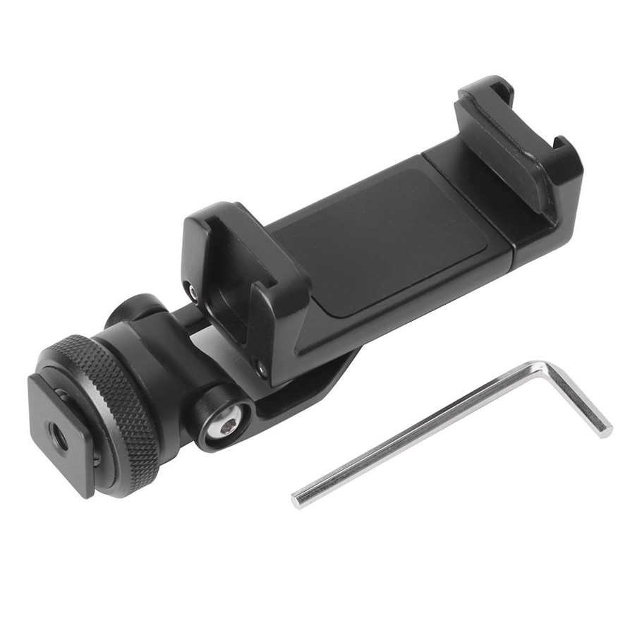 Ulanzi ST-10 Koude Schoen Telefoon Statief Dslr Monitor Mount 360 Rotatie Metal Phone Holder Smartphone Vlog Clip Mount
