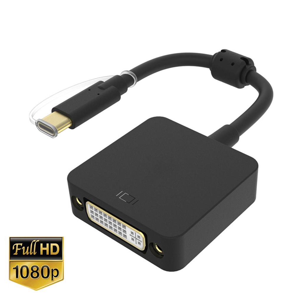 Type C Naar Dvi Kabel Adapter Usb 3.1 Usb C Naar DVI-D Enkele Link Video Adapter Voor Apple Macbook Pro Air Mini Iphone 15/Pro/Plus