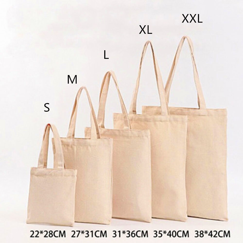 Minimalisme Pure Kleur Linnen Kruidenier Opvouwbare Tas Winkelen Opslag Herbruikbare Eco Tote Bag Meisje handtas Draagbare Toevallige Boekentas: XL