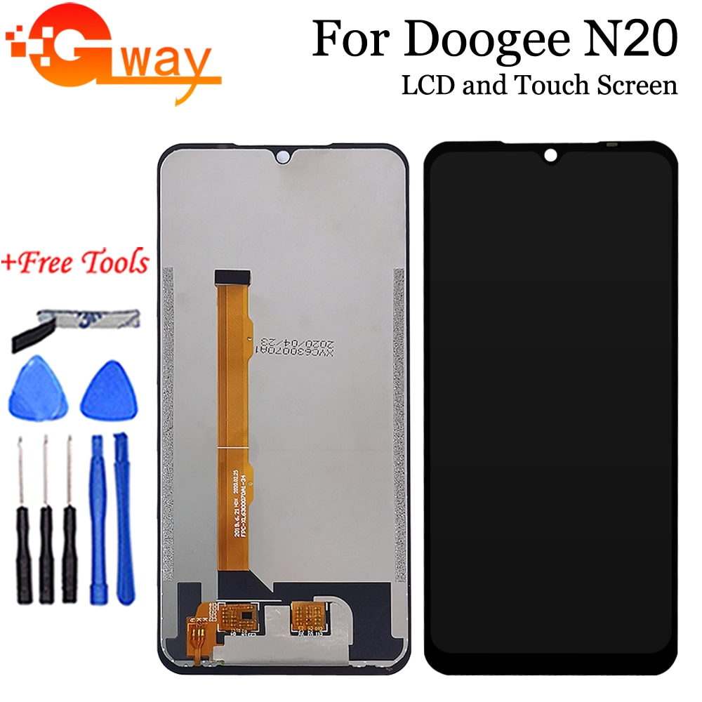 6.3 "Voor Doogee N20 Lcd Touch Screen Digitizer Vergadering Vervanging Voor Doogee N20 Telefoon Reparatie Onderdelen + Gereedschap + Adhesive