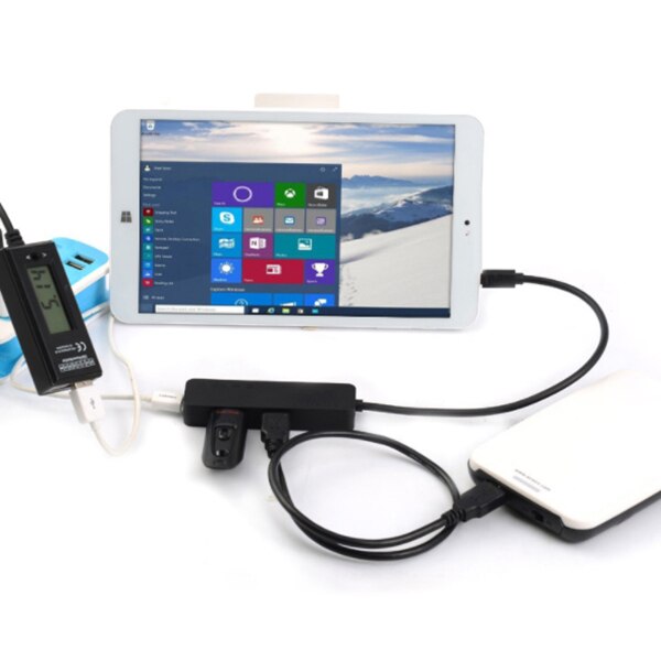 Acasis H032 4 Ports Otg Micro-Usb Hub Usb2.0 Adapter 1.5A Charging Cable Charging Power Transmisson Cable Splitter