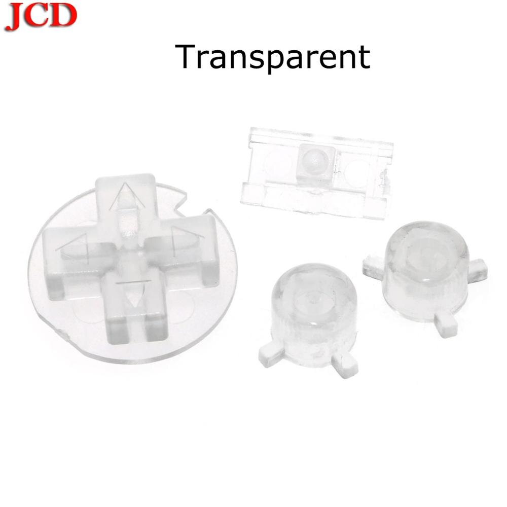 JCD Multi Transparent color option A B Buttons Keypads for Gameboy Pocket On Off Power Buttons for GBP D Pads Power Buttons: No2 Transparent