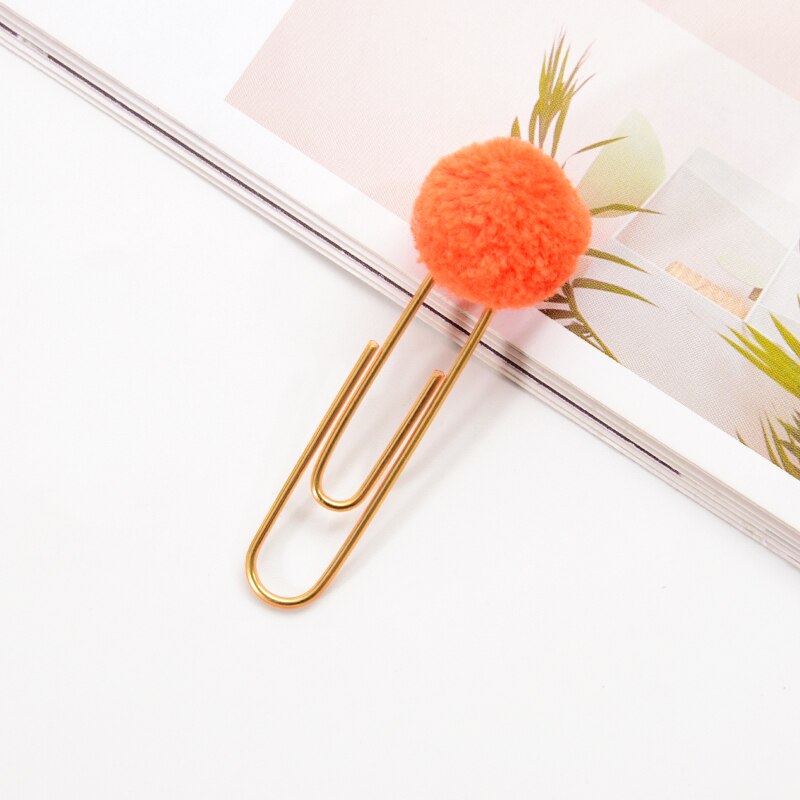 10 pièces/paquet cochon signet dessin animé Kawaii rouleau queue cochon Mini mignon trombone fille bricolage main compte petite broche fournitures de bureau: 10Pcs Orange
