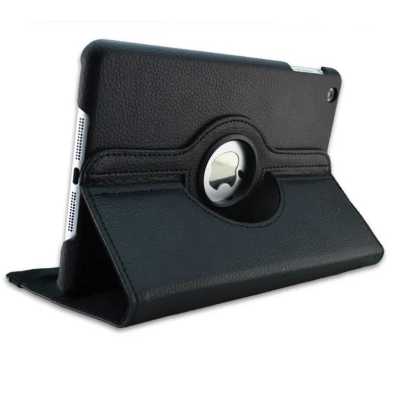 Étui pour IPad 9.7 A1822 A1823 A1893 Ultra mince en cuir PU support de tablette pour Apple IPad Air 1 Air 2 5 6 9.7 étui: Black