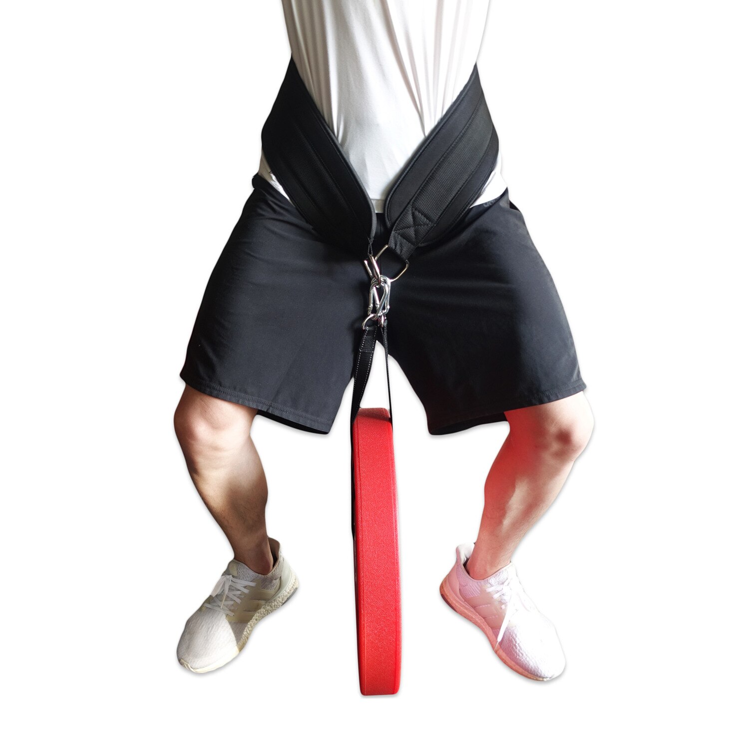Fitness vægtløftningsbælte med kraftig rem tykt neopren dip bælte hjemmegym pull up squat crossfit bodybuilding træning
