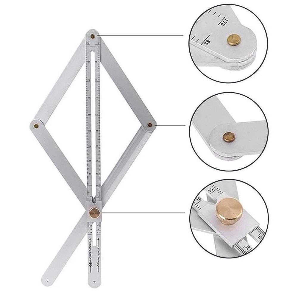 Bevel Corner Protractor Multi Angle Measurement Tool For Woodworking Goniometer Square Ruler Digital Angle Meter Measure Gauge