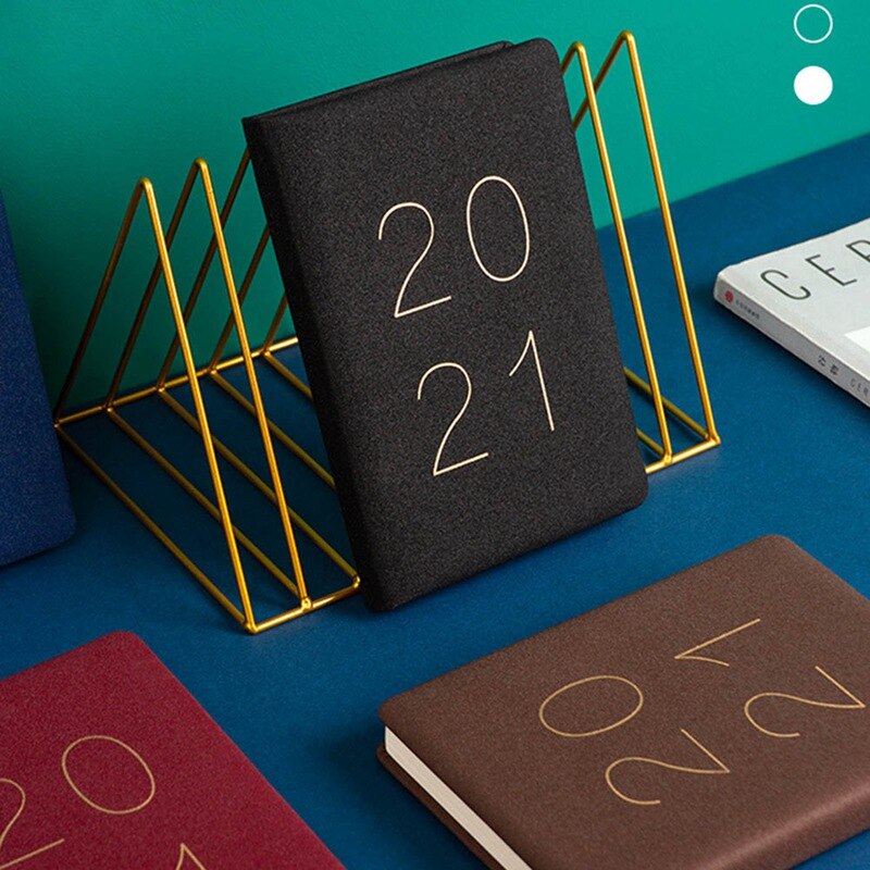 Year Planner Calendar A5 Notebook Portable Agenda Weekly Monthly Notepad Organizer Schedule Book Stationary