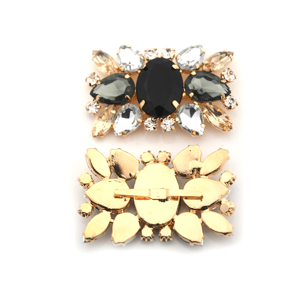 1 stk brude bryllup sko sjarm glass drill sko spenne legering rhinestone dekorative sko klips