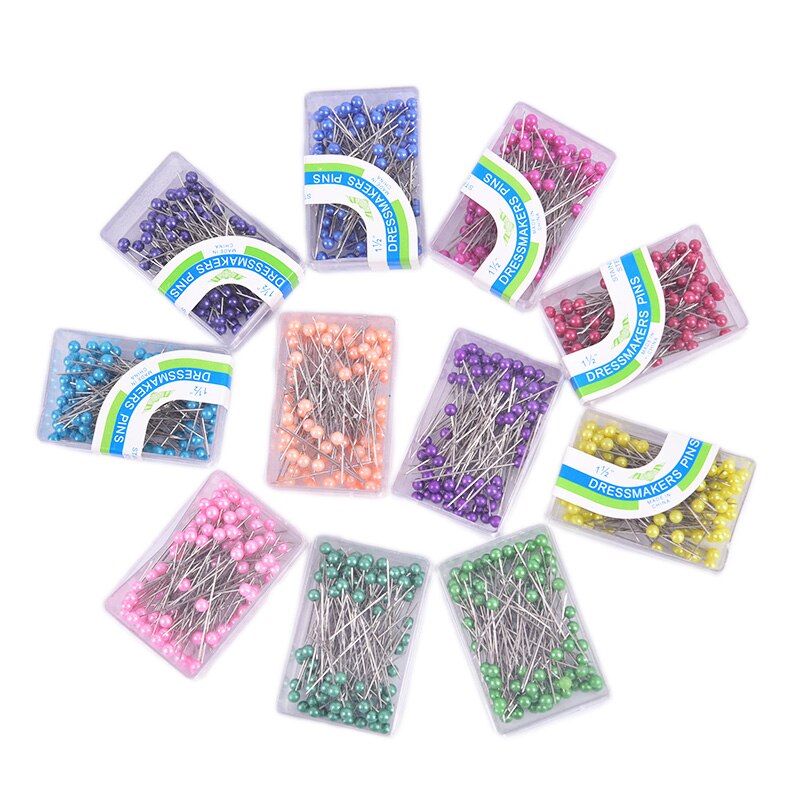 DIY Extra Long Pearl Head Dressmaking Pins Wedding Corsage Florists Sewing Tool