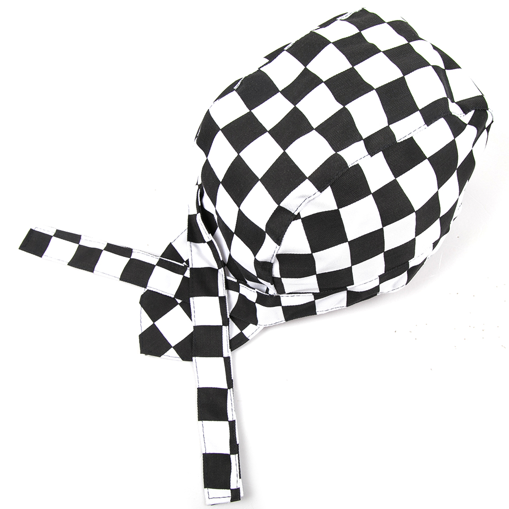 Women&#39;s chef Hat hotel kitchen restaurant cap waiters Ribbon Hats for man and woman adjust funky chief hats: Photo2