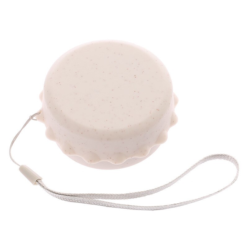 Mini Collapsible Folding Cup Portable Straw Wheat Plastic Telescopic Drinking Convenient Travel Office Coffee Tea Cups Camping: Beige