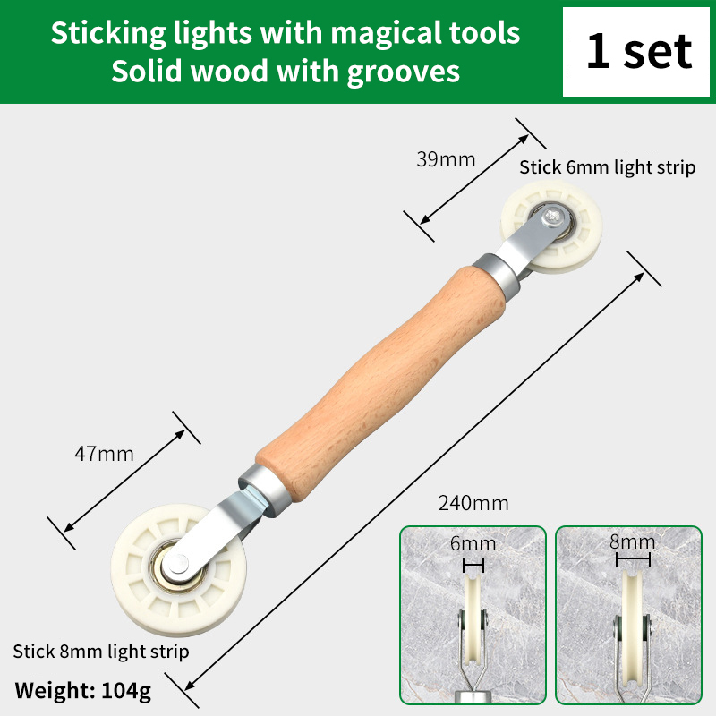 Rubber Mesh Wheel Window Install Tool Window Screen Hand Installation Repair Roller Yarn Double-Head Pressure Pulley: indigo
