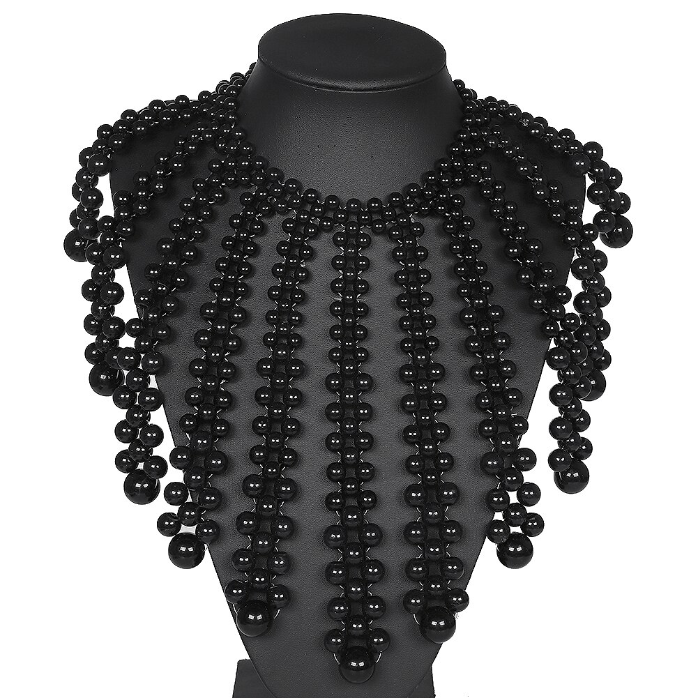 Miwens Luxe Unieke Gesimuleerde Pearl Body Kettingen Sieraden Voor Vrouwen Bridal Wedding Big Verklaring Jewelrys Brand: Necklace 12
