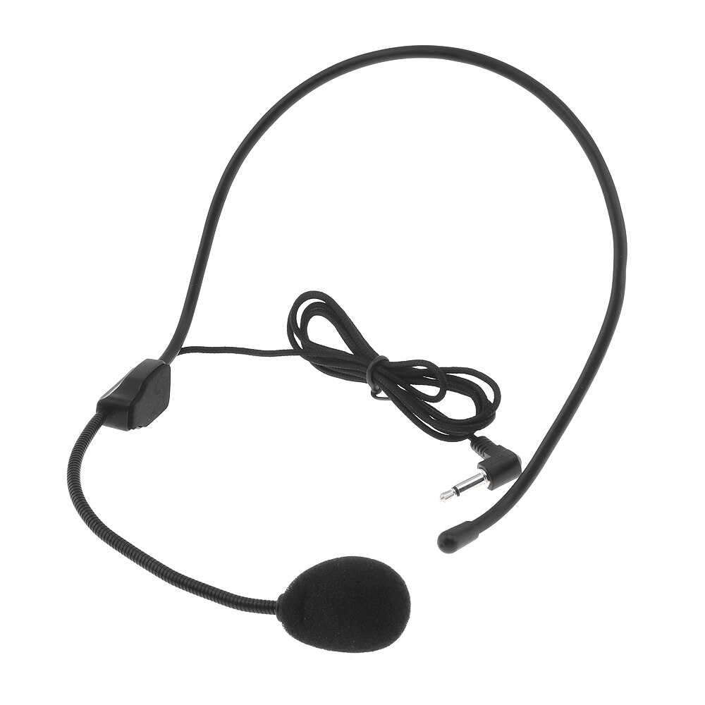 Universal Portable 3.5mm Jack Threaded Headset Omnidirectional Microphones Fit for Teachers/Guides/Presentations/Electronics