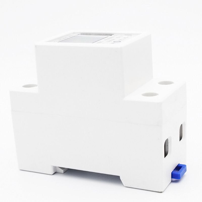 Digital Energy Meter 1 Phase 2 Wires 5(80)A Din Rail Electronic Energy KWh Meter