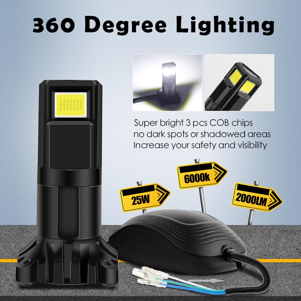3 zijden  ba20d h6 led  p15d h6m hs1 moto  h4 led motorfiets koplamp lampen cob chips motorfiets hi/lo ver licht moto koplamp fiets