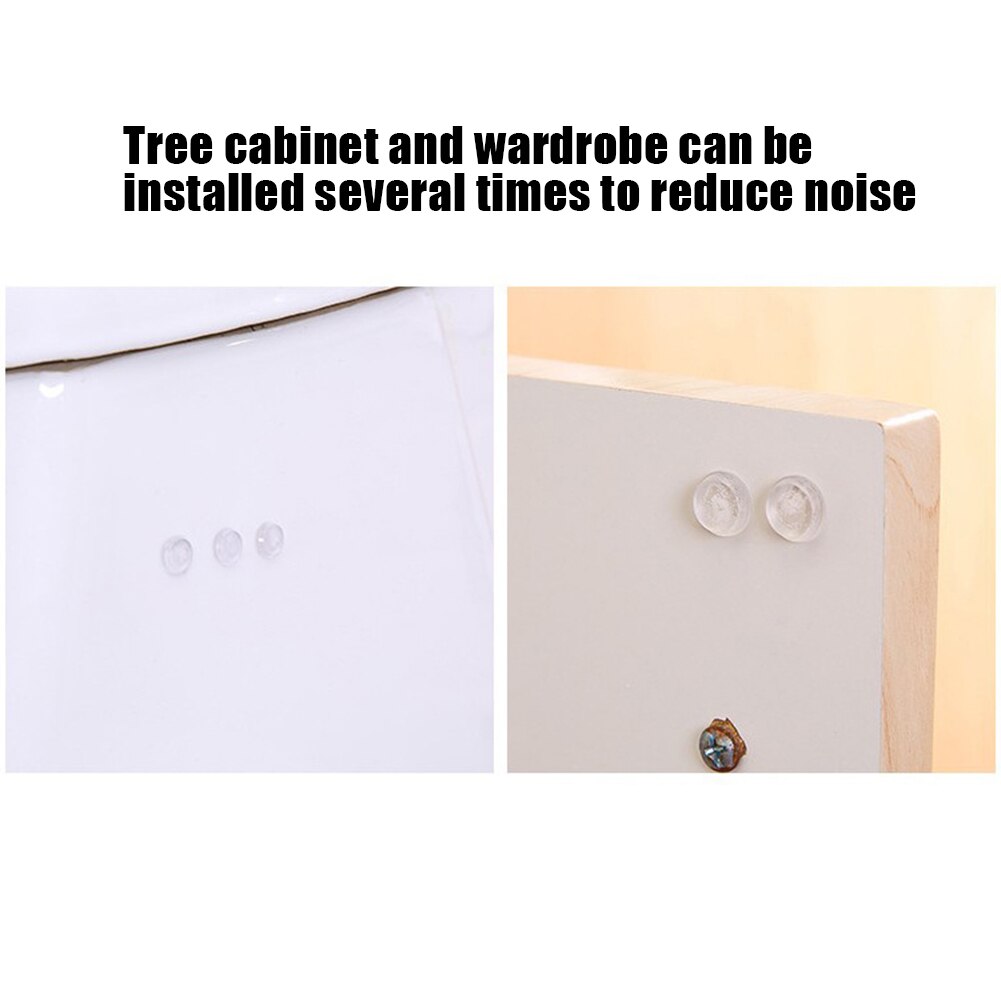 64Pcs/sheet Silicone Transparent Buffer Pads Self-adhesive Collision Cushion Furniture Ceramic Cabinets Doors Bumper Cushions