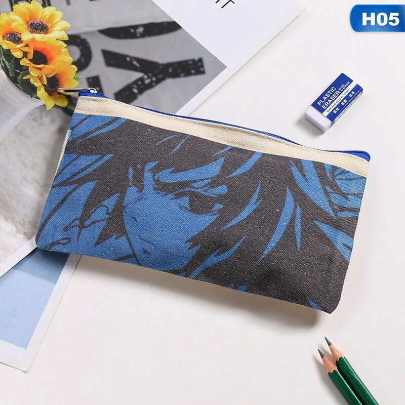 Potlood Pouch Student Briefpapier Pencilcase Canvas Art Pen Wrap Case Opslag Schoolbenodigdheden Potlood Tas: 05