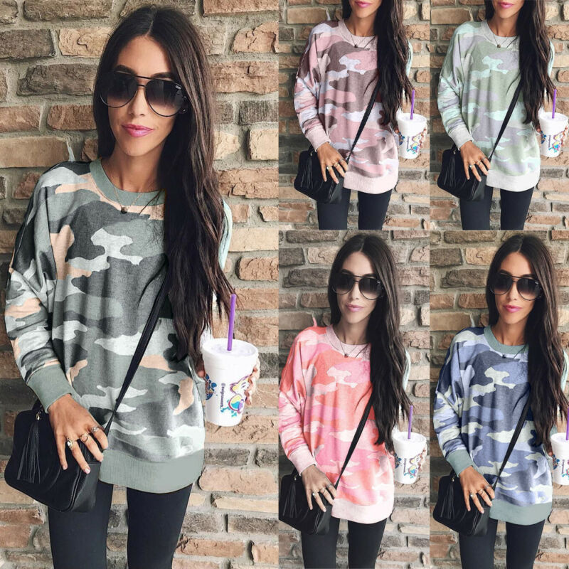 Autumn Womens Long Sleeve Hoodie Sweatshirt Sweater Letter Casual Pullover Top Jumper Fitness Running