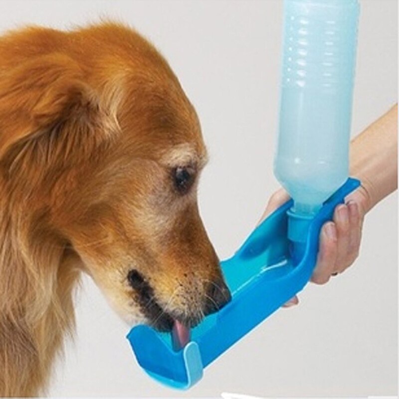 Ziylco 250ml udendørs bærbar kæledyrs hund vandflasker sammenklappelig tank drikke rejser skål fodringsdispenser 1 stk