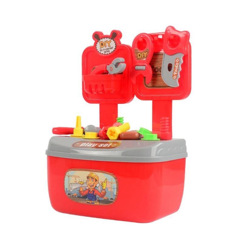 22pcs Kinderen Simulatie Reparatie Gereedschapskist Draagbare Huis Spelen Puzzel Speelgoed DIY Reparatie Handgereedschap voor Kind speelgoed Vroeg onderwijs