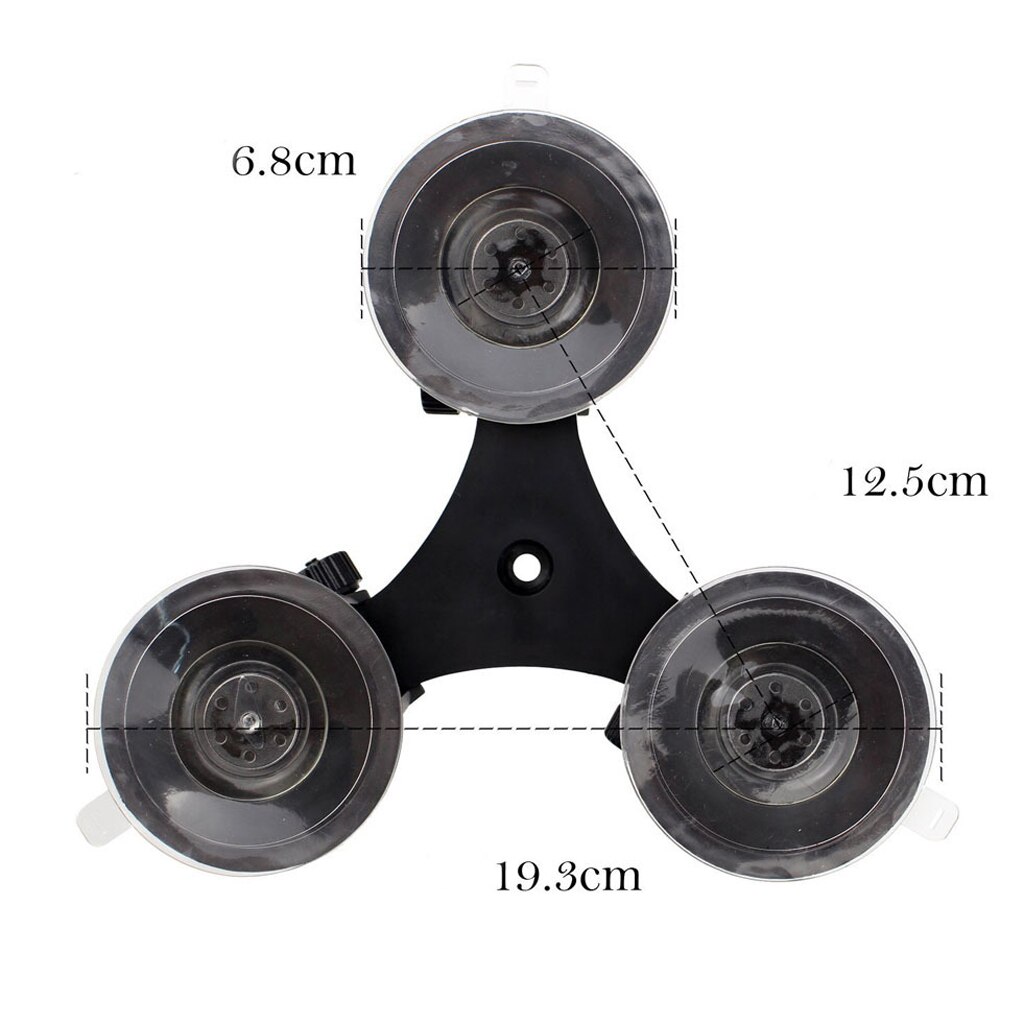 Bola giratoria cabeza montaje Triple tonto ventosa soporte para Gopro hero 5 4 3 + SJCAM SJ6000 Cámara de Acción