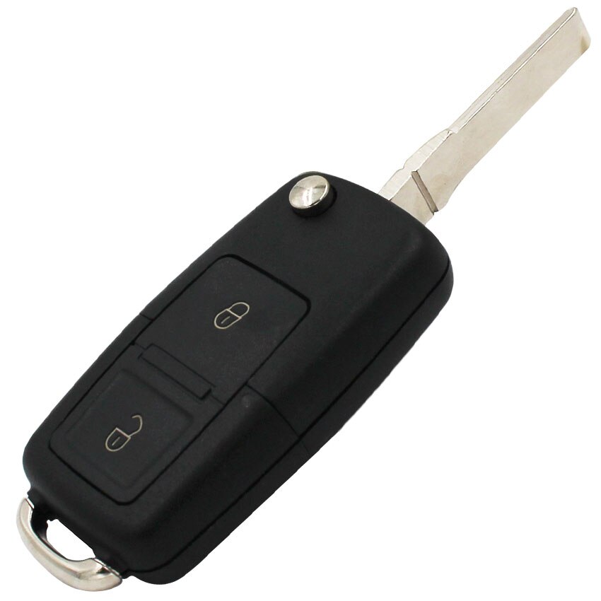 2 Button Flip Remote Key Case Shell Vouwen Autosleutel Behuizing Voor Vw Volkswagen Bora Voor Seat Passat Polo voor Skoda Octavia