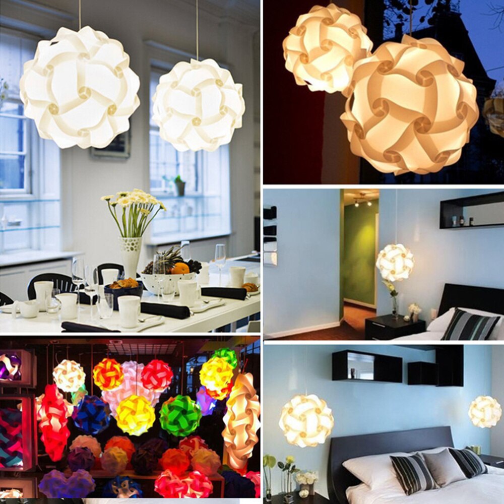 30 pcs Lamp Shade Set Plastic DIY Home Decor for Living Room Kids Room Bedroom
