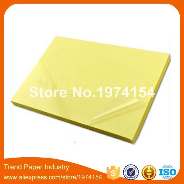 25 sheets A4 Self adhesive blank clear plastic PVC label sticker transparent PVC lamination film