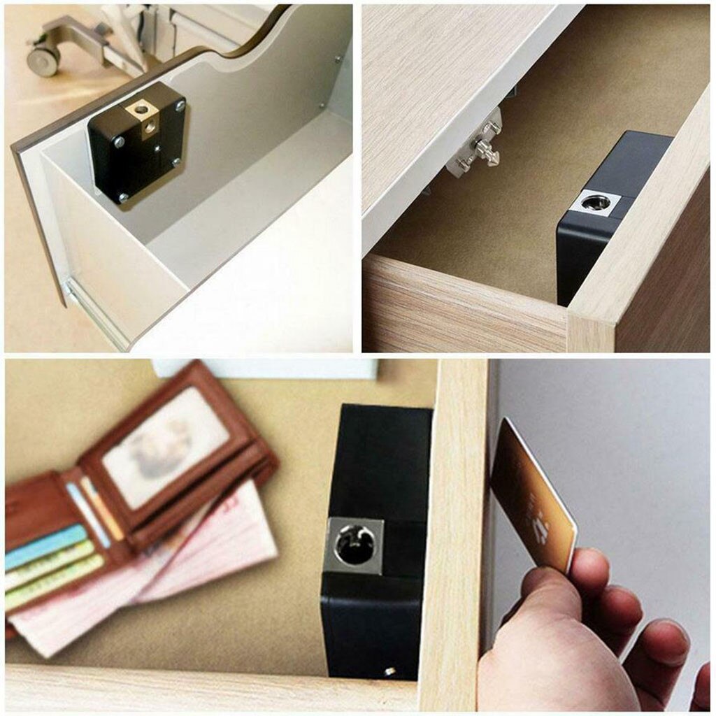 Induction DIY Hidden Safety Digital Smart Cabinet Wardrobe Drawer Lock Home Accessories Drawer Lock Support