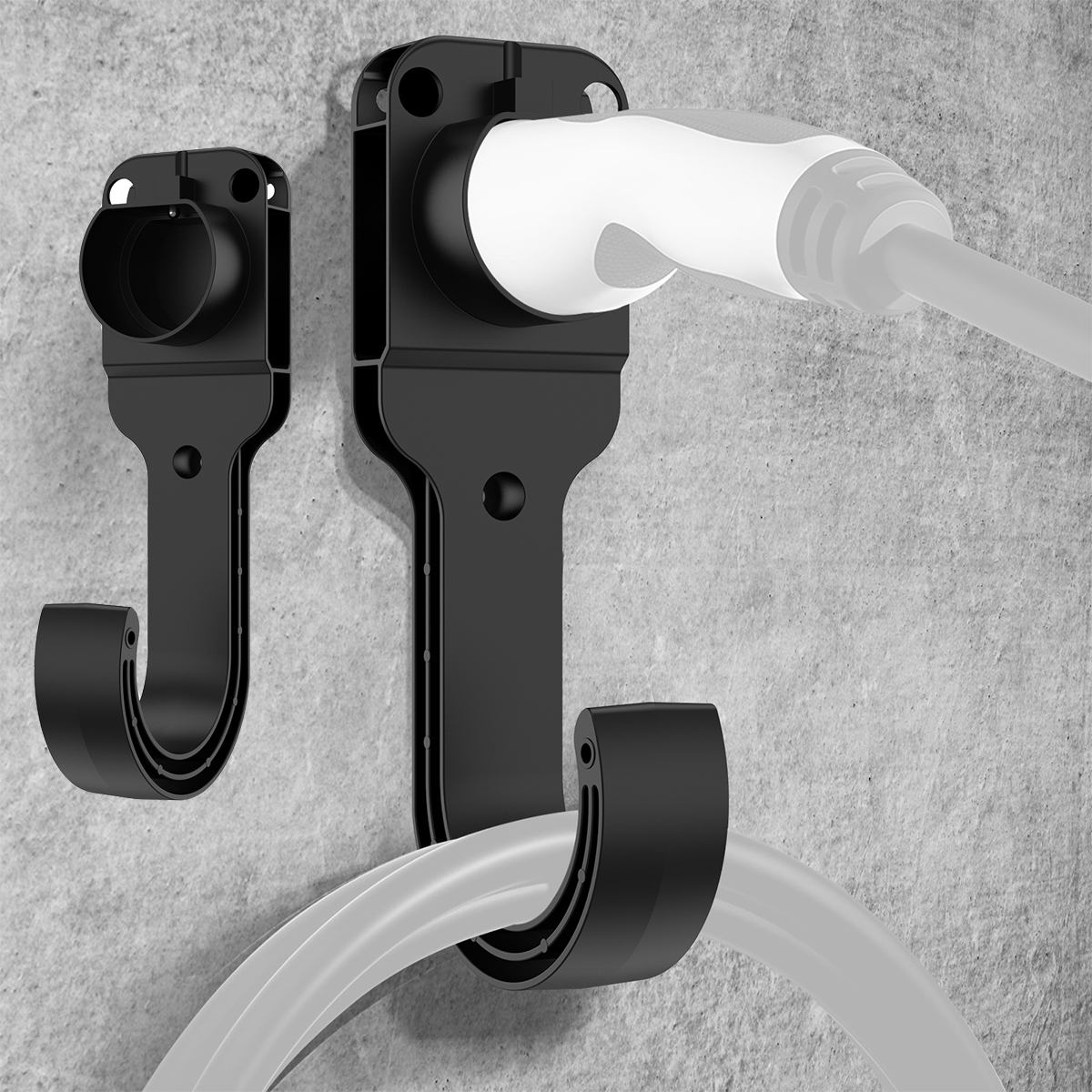 Halterung für Elektroauto-Ladekabel mit Haken, Typ 2, Ladekabel, Ladestecker, zusätzliche Schutzhalterung, robust und langlebig