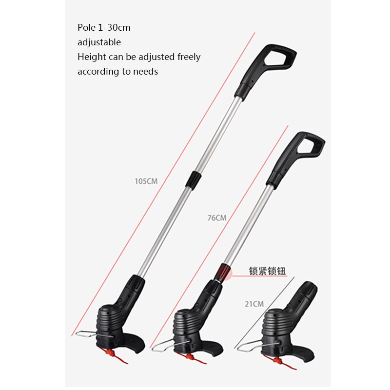 Electric Lawn Mower Home Garden Mowing Lawn Portable Rechargeable Wireless Small Lawn Mower For Grass Cutter Garden Power Tool