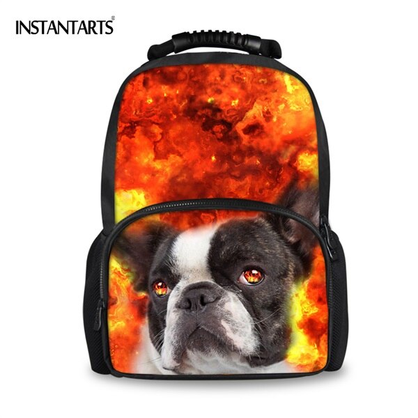 INSTANTARTS Cute 3D Galaxy Dog Husky Printing Felt Backpacks For Teenagers Boys Girls Casual Schoolbag Travel Laptop Rucksacks: CC3311A