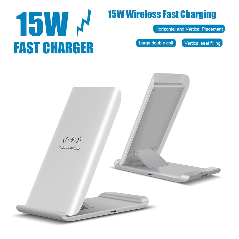 Qi Drahtlose Ladegerät Stehen 15W Schnelle Ladung für Huawei P40 Profi Samsung S20 S10 Drahtlose Ladung Bahnhof für iPhone 11 Profi X XS XR