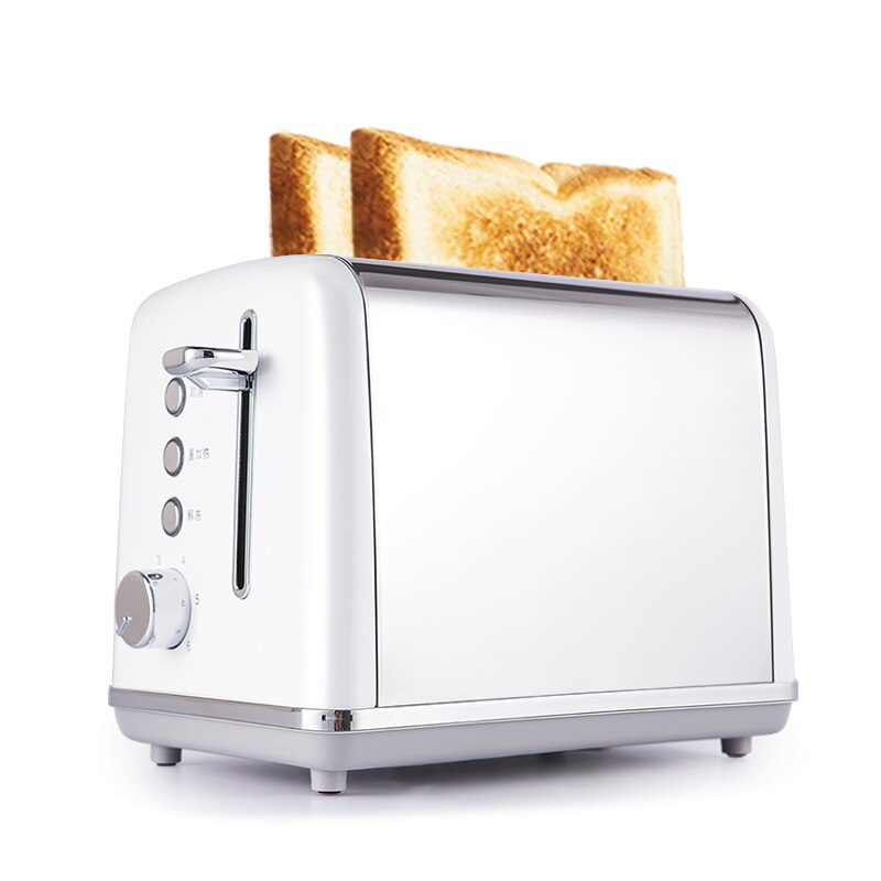 Stainless Steel Electric Toaster Household Automatic Bread Baking Maker Breakfast Machine Toast Sandwich Grill Oven 2 Slice