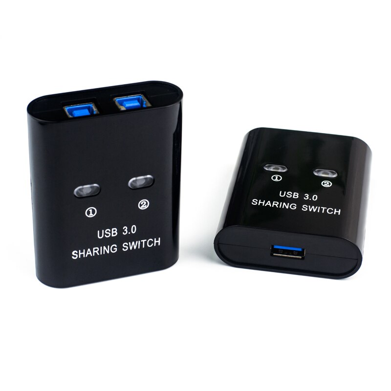 2 Port USB3.0 Switch Printer selector two computers switch using a usb3.0 interface device 2 in 1 out Manual button converter