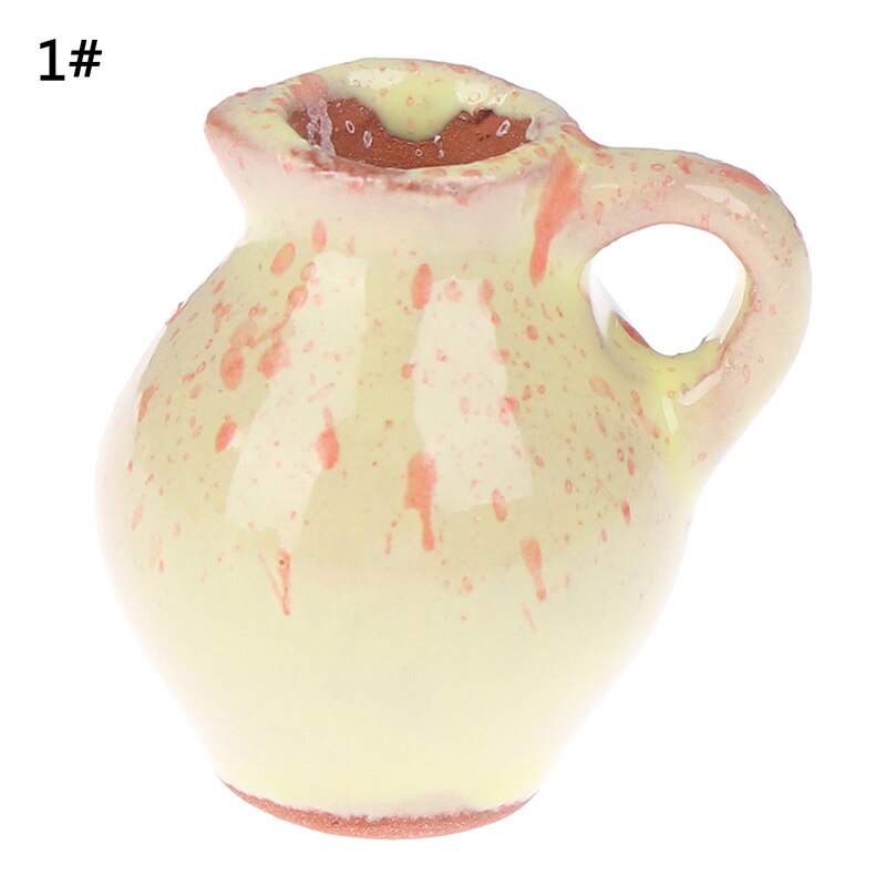 2.5 centimetri FAI DA TE Casa di Bambola Fatta A Mano Da Cucina in Ceramica Ornamento deco Vaso miniatura Casa Delle Bambole 1:12 mini Vaso di Ceramica: A