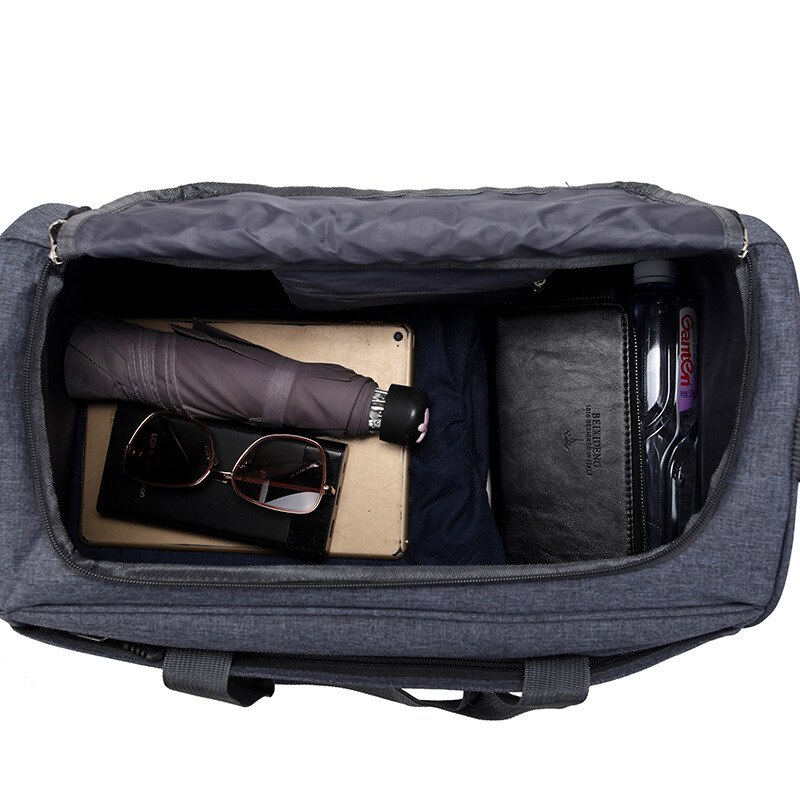 Large Capacity Travel Bag with Shoulder Strap Adjustable Duffel Hanging Suitcase Women Handbag Totes Outdoor Sports
