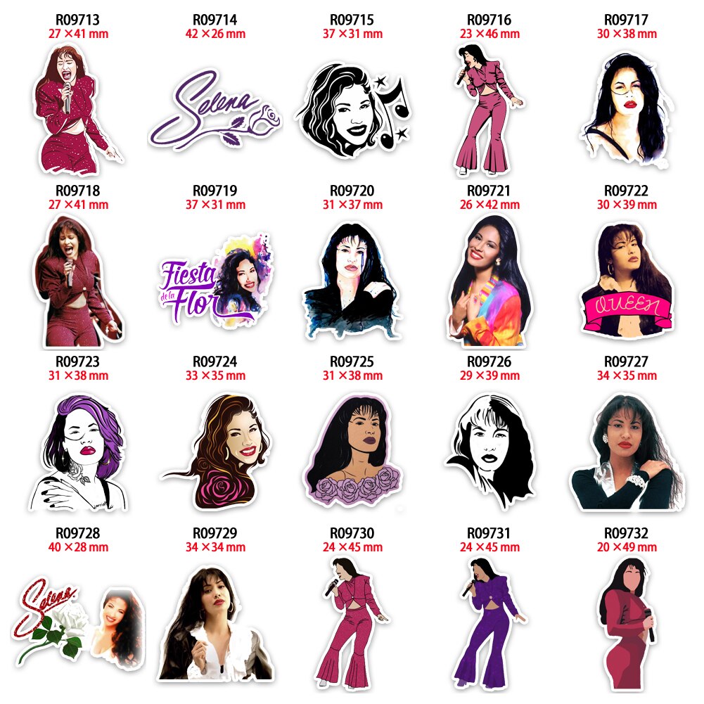 Abalorios acrílicos de Selena Singer para niña, accesorios de decoración para la fabricación de pendiente DIY, 30 Uds.