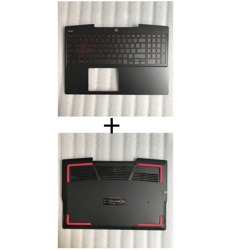 For Dell G3 3590 black screen back cover screen frame red letter keyboard upper Top lower cover bottom shell laptop shell