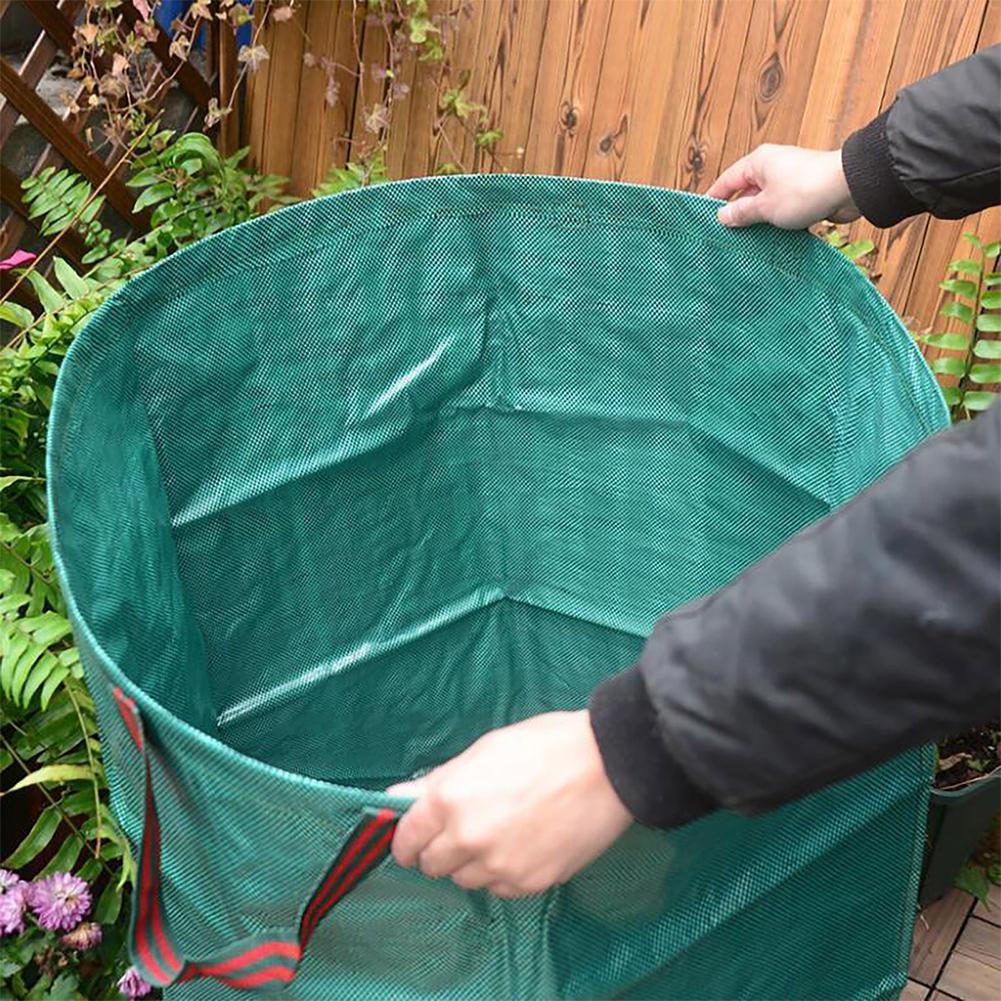 Large Capacity Garden Bag, Reusable Leaf Sack,Light ,Storage Container Trash Can, Collection Foldable Garbage Waste Garden Z2K6